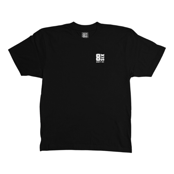 Mystery Swag by Everyday Delta is a black T-shirt emblazoned with "SIX" and a white logo on the front, making it an exciting surprise item perfect for any fan.