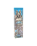 FVKD THC-A Rosin Disposable (3.5g) features a geometric holographic design labeled "Alaskan Thunder Fvck." It offers an aromatic experience with rich cannabis terpenes.