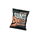 A package of Half Bak'd Sumo Gummies 420mg (2 count) in Monster Mango flavor, featuring a smiling orange character and containing a potent blend of Delta-8 cannabinoids, including THC-A and THC-P.
