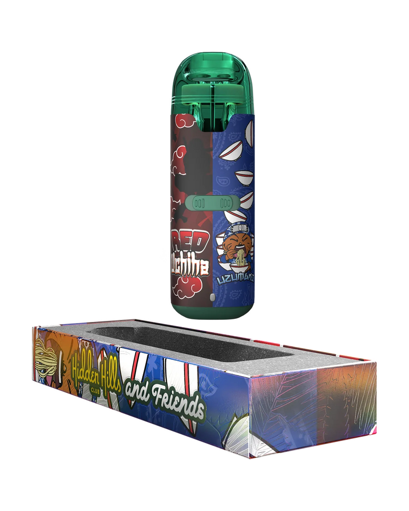 The Hidden Hills & Friends Dual Disposable (2g) features a vibrant cartoon-themed design with the Hidden Hills BBF Blend, presented in playful packaging.