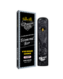 A Hidden Hills Diamond Boyz THCP Disposable | 1g vape, in VVS Sugar Cookie (hybrid), features black and white geometric packaging and premium THCP distillate.