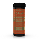 Image of a black cylindrical container with an orange label that reads "Karats Deuces Live Resin Gummies | 7000mg" and "Creamsicle." The label mentions various types of THC, including Delta 8 THC Live Resin, and indicates 20 pieces per jar with 150MG per piece.