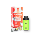 A Modus Platinum Blend Disposable | 3g box featuring the "Alien Apple" flavor and a robust 3000mg dosage sits next to a lime green vape device. The box highlights premium CB9-A and THC-P components, reminiscent of Diamond Sauce quality.
