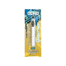 A vape pen in white packaging labeled "Ocho Extracts Obliter8 Disposable | 3g," featuring Delta 8, Delta 10 THC, and THC-P with the strain "Electric Lemonade Sativa," and indicating it contains 3 grams of live resin.