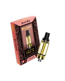 The Pressure LA Live Resin THC-A 3.5g Cartridge comes in a striking red box marked "Sativa" and "Peach Pop," featuring decorative elements and offering high-quality cannabis crafted by Pressure LA.