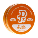 Round, orange container labeled "Pushin P's," containing Pushin Ps Pure THC-P Gummies | 10ct (100mg per can).