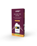 Urb Aerodab 100 Jet Set Disposable | 1.5g by Urb in Tangie Dream (uplifting/sativa) offers pure THCa Live Resin and Postless Ceramic Technology.