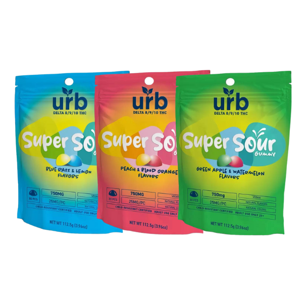 Urb D8 | D9 | D10 Super Sour Gummies