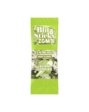 The Zombi Blitz Sticks feature green packaging containing two 1g THCP pre-rolls of Alien Cookies hybrid hemp flower.