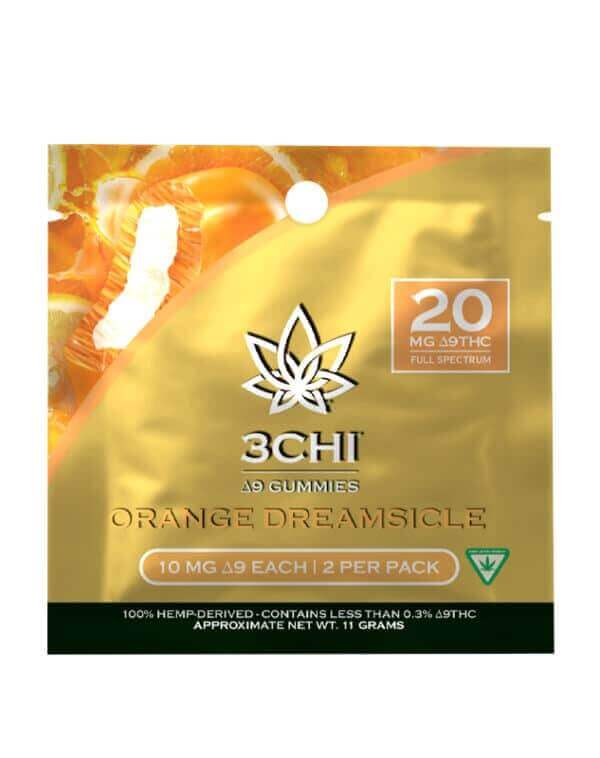 3Chi Delta 9 Gummies Sample Pack - Orange Dreamsicle