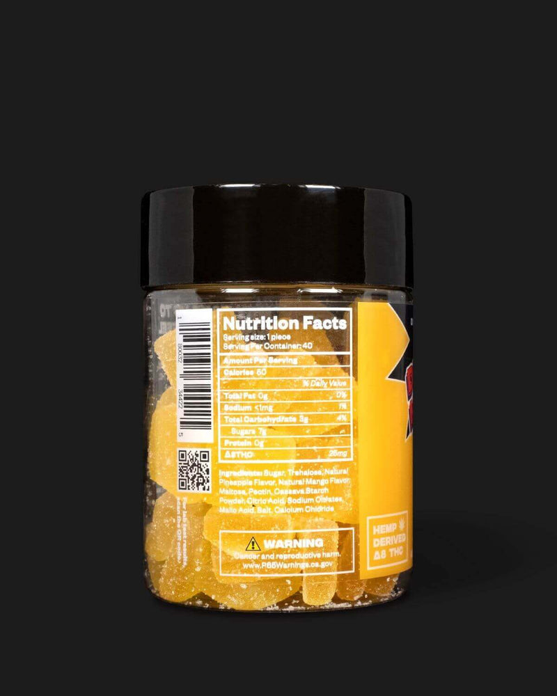 Delta Munchies Delta 8 Gummies 1,000mg 40ct - Tropical Punch