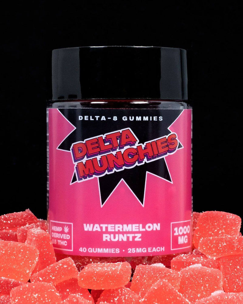 Delta Munchies Delta 8 Gummies 1,000mg 40ct - Watermelon Runtz