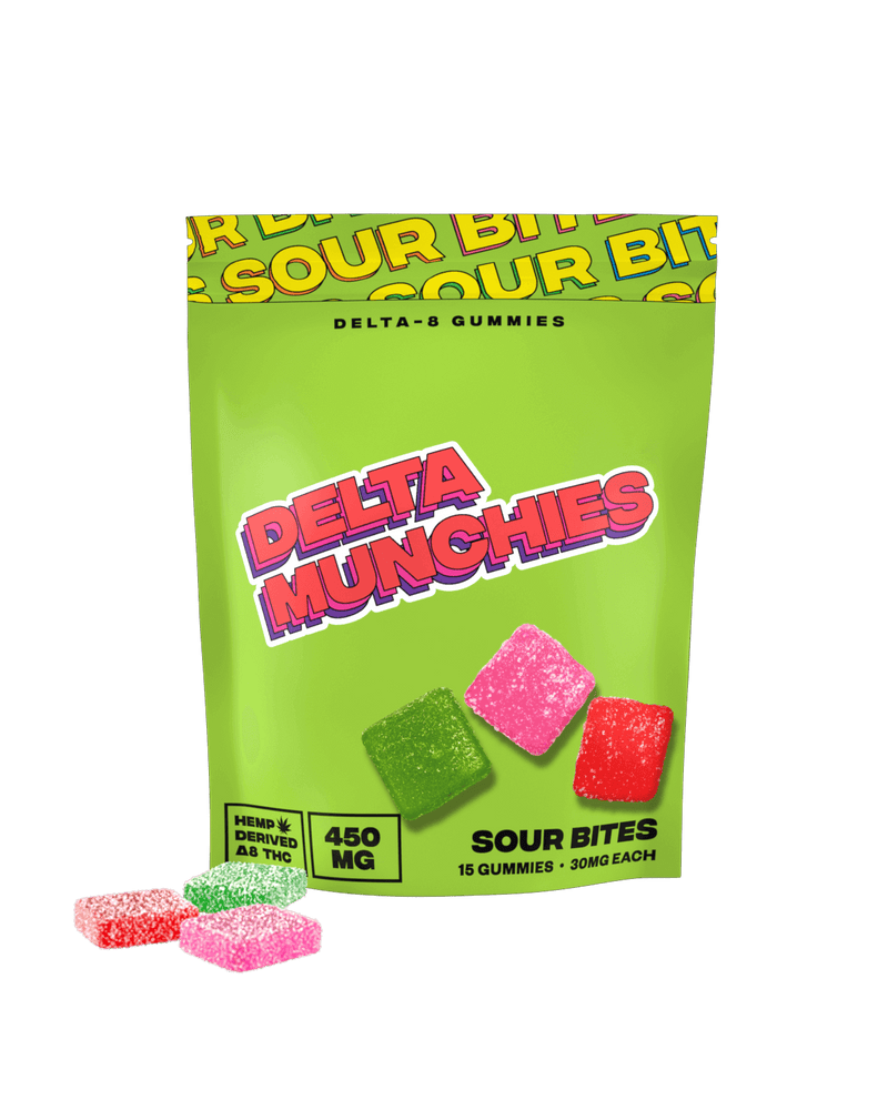 Delta Munchies Delta 8 Gummies - Sour Bites 15ct