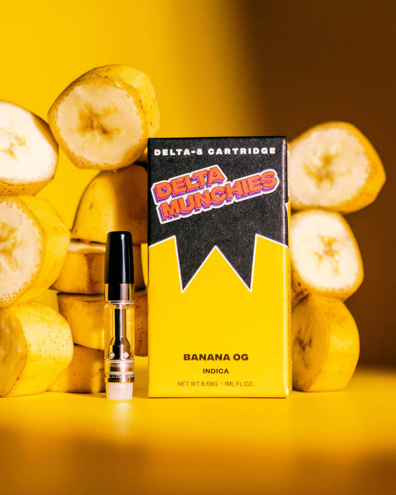 Delta Munchies Delta 8 Vape Cartridge 1g - Banana OG