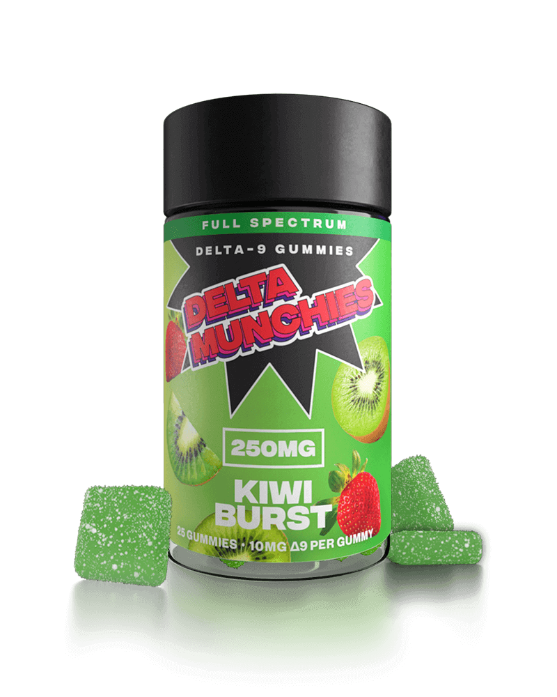 Delta Munchies Delta 9 Gummies - Kiwi Burst