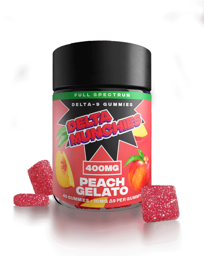 Delta Munchies Delta 9 Gummies - Peach Gelato