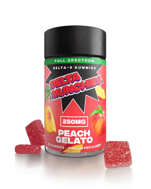 Delta Munchies Delta 9 Gummies - Peach Gelato