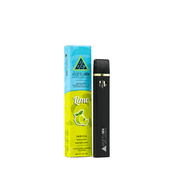 Eighty Six Brand Delta 8 Disposable Vape - Lime