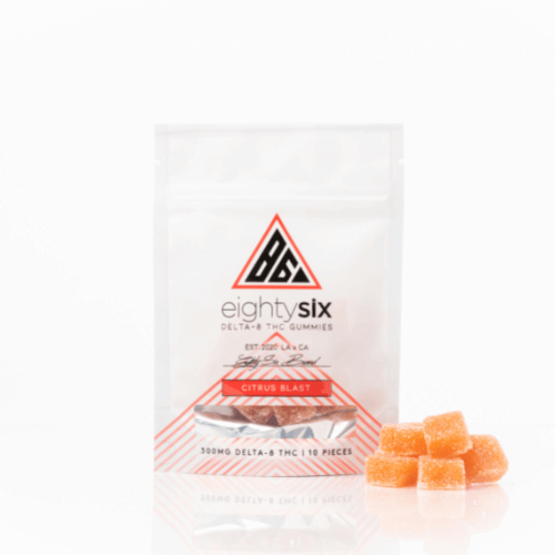 Eighty Six Brand Delta 8 Gummies - Citrus Blast 10ct