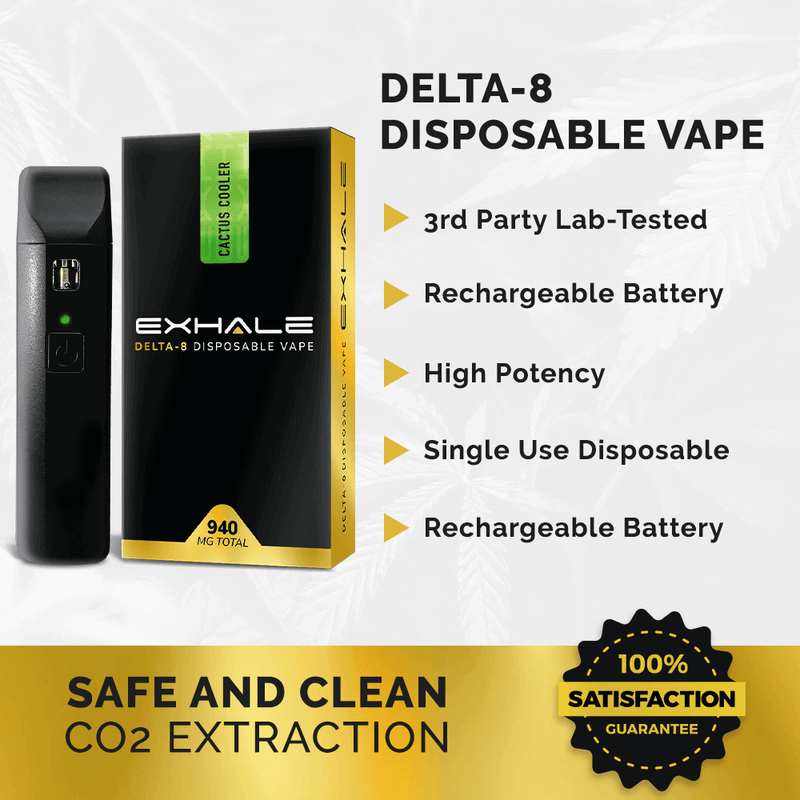 Exhale Wellness Delta 8 Disposable Vape - Blackberry Kush