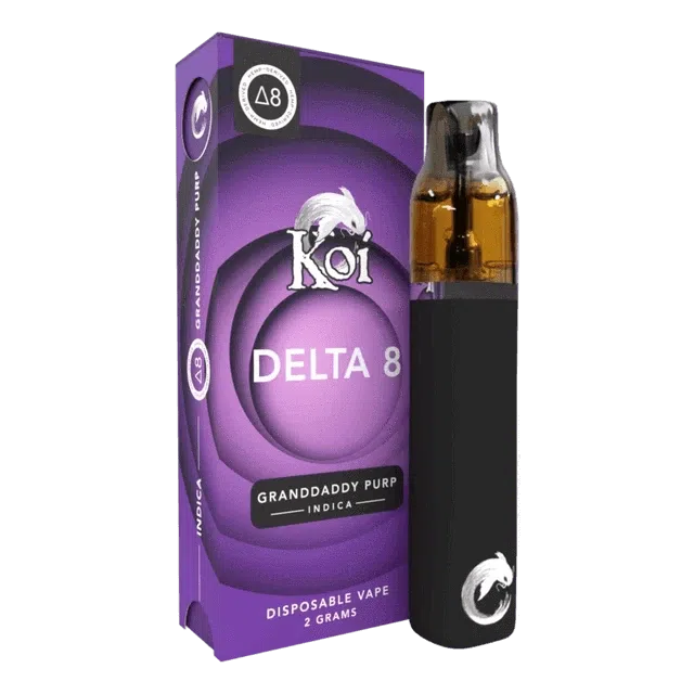 Koi 2g Delta 8 Disposable Vape - Granddaddy Purp