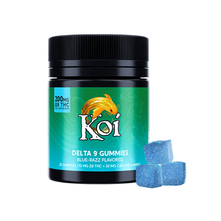 Koi Delta 9 THC Gummies - Blue Razz 20ct