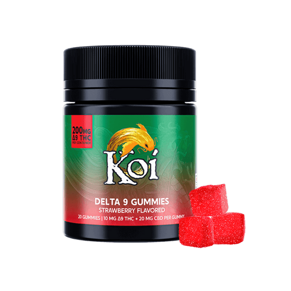 Koi Delta 9 THC Gummies - Strawberry 20ct