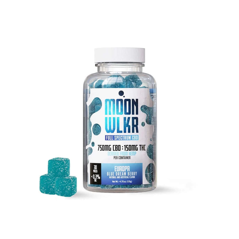 Moonwlkr CBD + Delta 9 THC Gummies - Blue Dream Berry