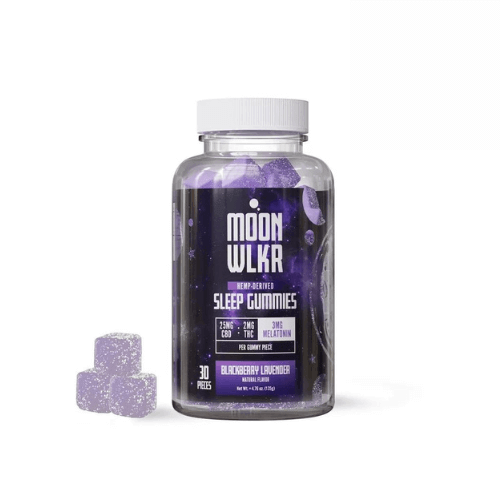 Moonwlkr CBD + Delta 9 THC Sleep Gummies - Blackberry Lavendar