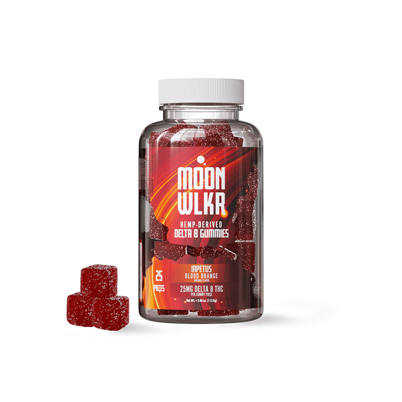 Moonwlkr Delta 8 THC Gummies - Blood Orange 25mg, 25ct