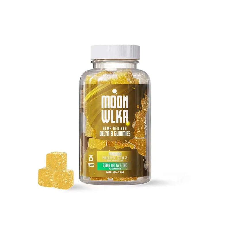 Moonwlkr Delta 8 THC Gummies - Pineapple Express 12.5mg, 50ct