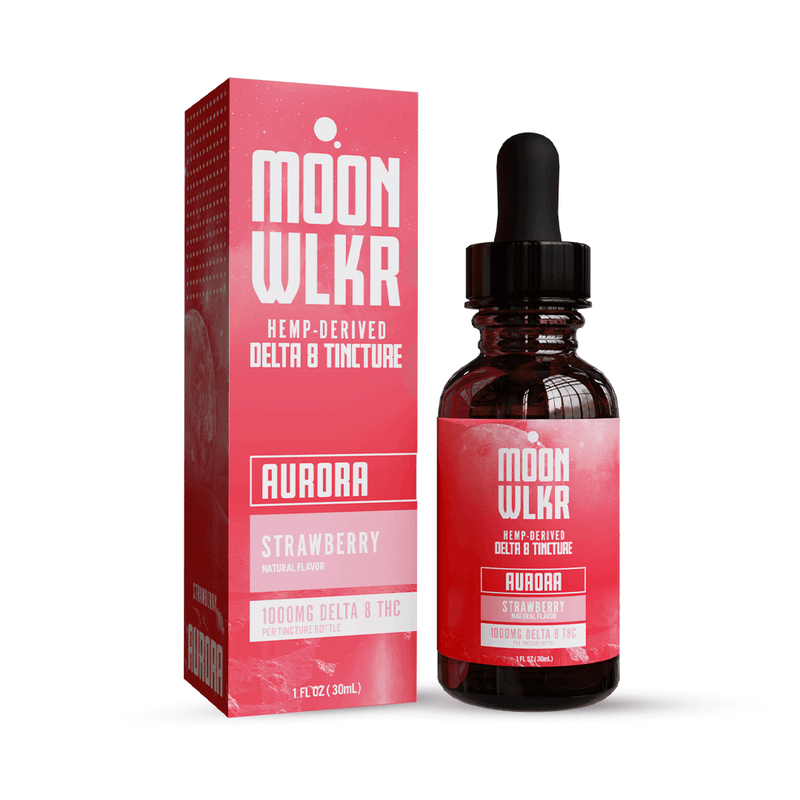 Moonwlkr Delta 8 Tincture 1,000mg - Strawberry