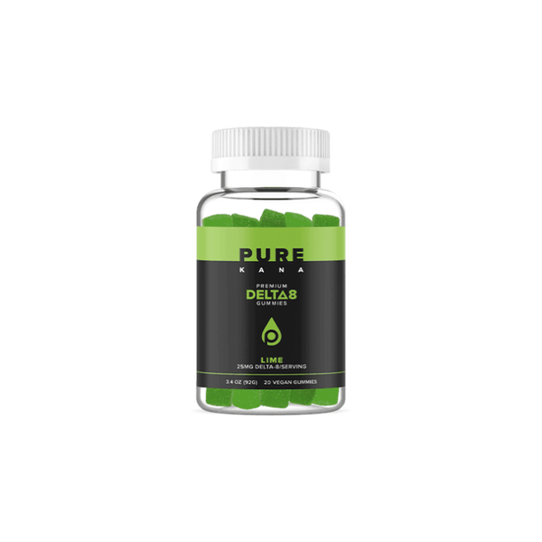 PureKana Delta 8 Gummies 500mg 20ct - Lime